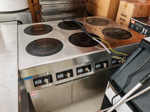 6 burners induction cooker 380V