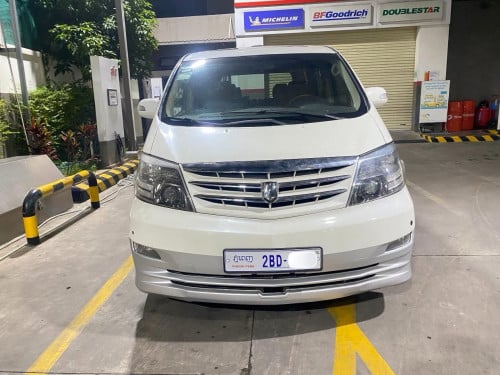 Alphard ឆ្នាំ05 ប៉ុង1V6 អូតូទ្វា3 កៅអីVIP ដំបូលបើកពីរតង់ហ្គាស់ហើយ