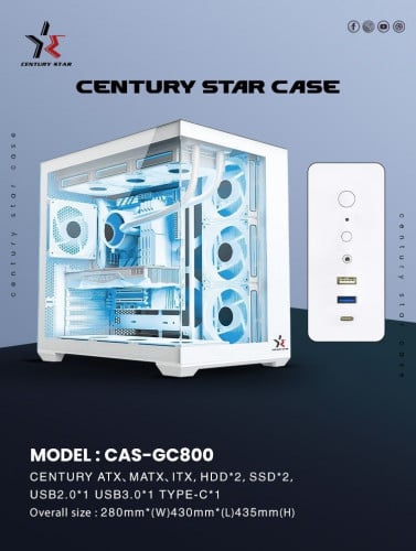 Case Gaming Century Star GC800 អីវ៉ានមាននៅក្នុងស្តុក បងៗអាចធ្វើការកម្ម៉ង់បានចា 📩🙏