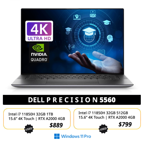 DELL Precision 5560  : $899 >> $799
