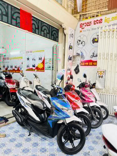Honda Beat 019 ក្រុមហ៊ុន ម៉ាស៊ីនតាន់ហាប់នែនសំណុំហ្សីនជិះស្រួលស្ទុះខ្លាំងមិនលាន់មិនហុយមានពន្ធកាតគ្រឺ