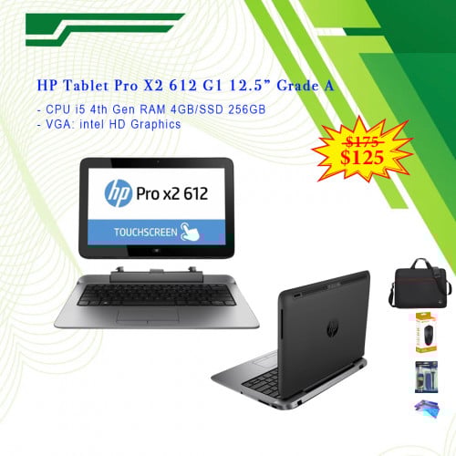 HP Tablet Pro X2 612 G1 i5 RAM 4GB/SSD 256GB