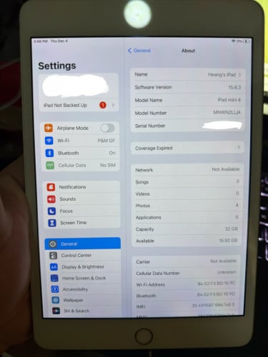 iPad mini 4 sim/wifi 32g