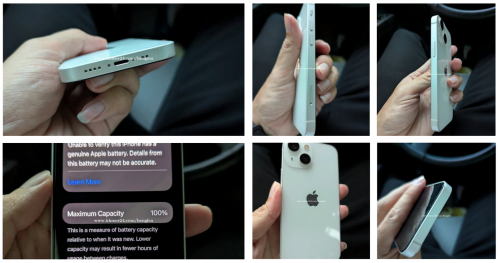 Iphone 13mini 256gb with box & leather case