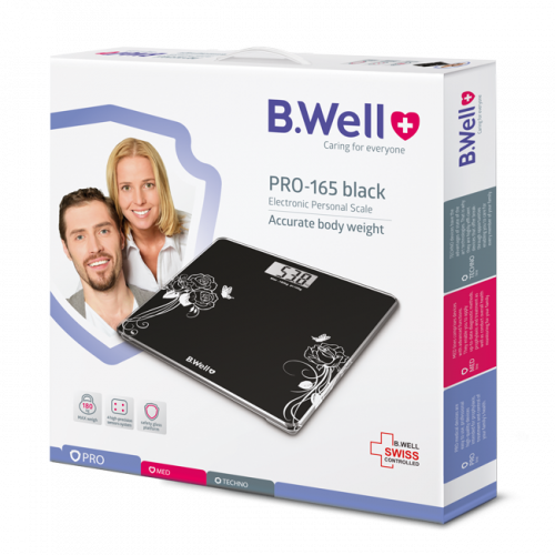 B.Well Electronic Personal Scale PRO-165 ជញ្ជីងអេឡិចត្រូនិច PRO-165