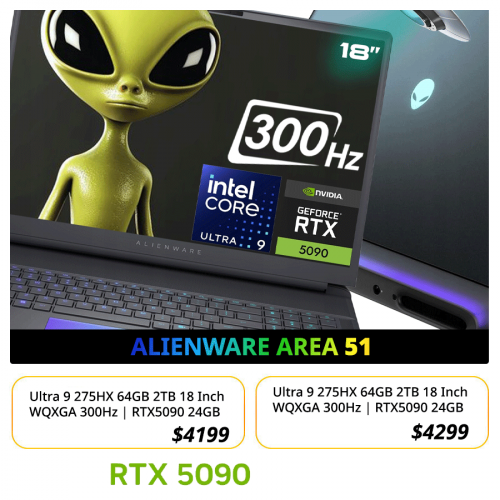 DELL Alienware area 51  $4999 >> $4199 (new)