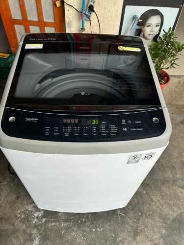 LG Smart Inverter 9kgសានុំសុិនបោកភួយអ៊េមសុីភ្លើងតិច