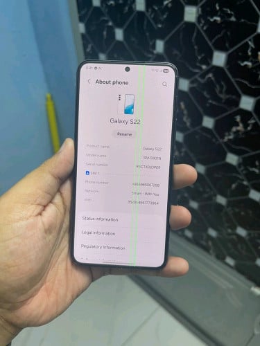 Samsung S22 256g ឆ្នូត ការប្រើប្រាស់នៅល្អទាំងអស់ អត់ដែលជួសជុល អេក្រង់ស្មូត