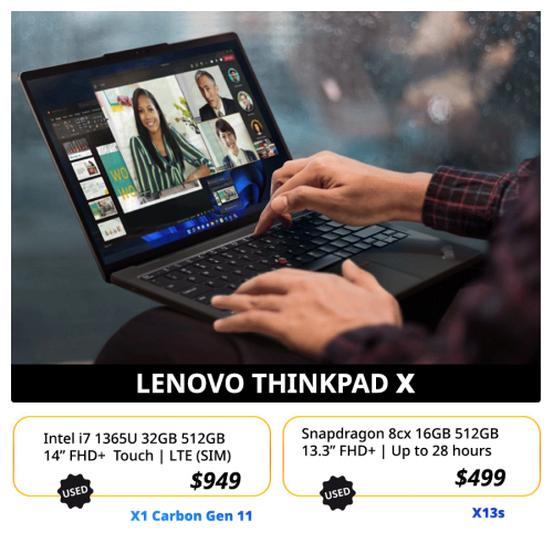 ThinkPad X13s : Price $999 >>499$