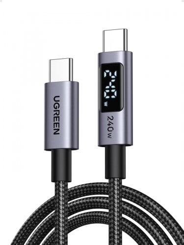 UGREEN USB-C PD3.1 Fast Charging Cable 240W LED Display 1m 65866