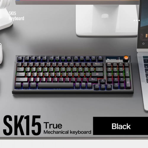 - Keyboard Mechanical USB-C RGB SMAILWOLF SK15  អីវ៉ានមាននៅក្នុងស្តុក  មានធានា1ឆ្នាំ 📩🙏