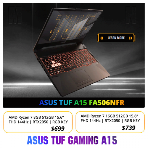 ASUS TUF FA506NFR   : Price $749>>699$