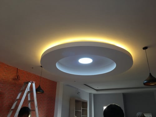 Coelling decor floor tile and renovation កែផ្ទះ​ួសជុលលិចទឹក