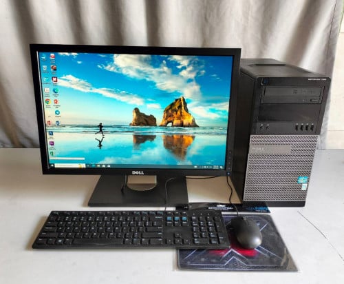 Dell i7 2th Ram 8GB SSD 128GB VGA card 1GB LCD Dell 22 inch