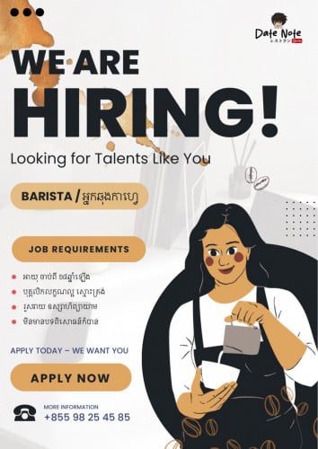 Hire Barista at Cafe Shop