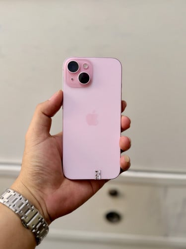 iPhone 15 128G Color Pink មួយទឹក lock simមិនបាច់ទ្រាប់ទ្រនាប់ស៊ីម ដាក់ស៊ីមប្រើយកម៉ង ( សុីម2 )