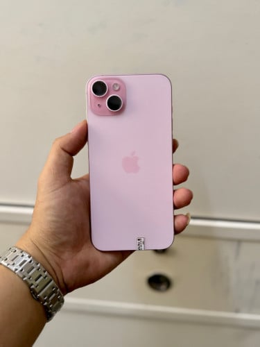 iPhone 15 Plus 128G Color Pink មួយទឹក lock simមិនបាច់ទ្រាប់ទ្រនាប់ស៊ីម ដាក់ស៊ីមប្រើយកម៉ង ( សុីម2 )