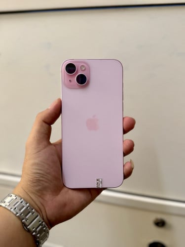 iPhone 15 Plus 128G Color Pink មួយទឹក lock simមិនបាច់ទ្រាប់ទ្រនាប់ស៊ីម ដាក់ស៊ីមប្រើយកម៉ង ( សុីម2 )
