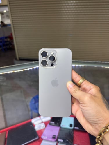 iPhone 15 Pro Max Natural ZA/A HD256GB Phone Condition 96% 🔋91% , ម៉ាស៊ីនហ្សីន