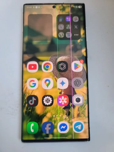 S22 Ultra Sim1 Korea ឆ្នូត ស្ទើតួ និងកាមេរាក្រោយតិច