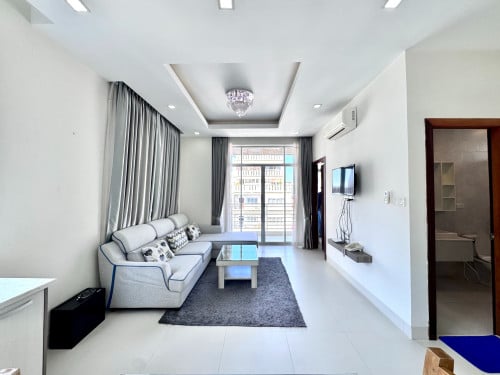 𝐅𝐨𝐫 𝐑𝐞𝐧𝐭: 1-Bedroom Apartment – Bassac lane, 7mn to Koh Pich