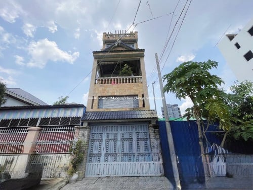 ផ្ទះលក់ផ្សារដើមថ្កូវ   -S172