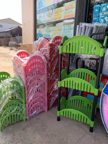 ធ្នើរសាប៊ូជ័រ Shower Plastic Rack