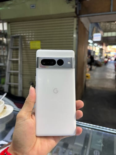 Google pixel7pro 128G Ram12G Sim2 eSIM អេក្រង់Oled ឆ្នូត ដូចរូប