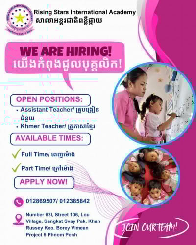 Part Time Teaching Job at Rising Stars