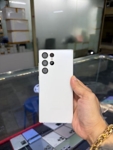 Samsung S22 Ultra White Ram12G HD256GB Phone Condition 90% Company