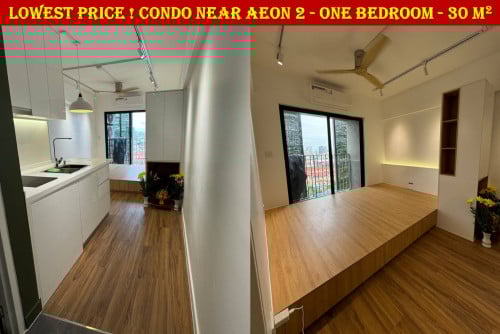 #SC013 👉 Lowest Price ! Nice Decoration ! One Bedroom Condo Near AEON 2 URGENT SALE