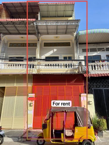 ផ្ទះសម្រាប់ជួល! នៅសង្កាត់ទឹកល្អក់ទីបី    | Shop house for rent  at Tek L’ak 3