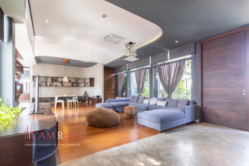 5th Floor 3 Bedrooms Serviced Apartment For Rent In Tonle Basak