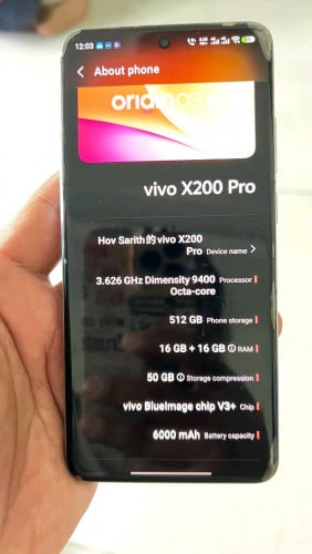 X200 Pro97% 512gb $500 ស្ទើរតួរបន្តិច