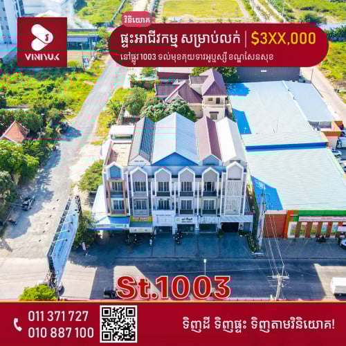 ផ្ទះអាជីវកម្ម សម្រាប់លក់!!