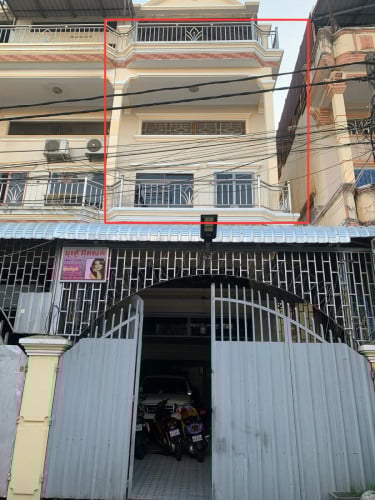 ផ្ទះជួល១ល្វែងជាន់ទី១ ជិតស្តុបផ្សាមានអាំង