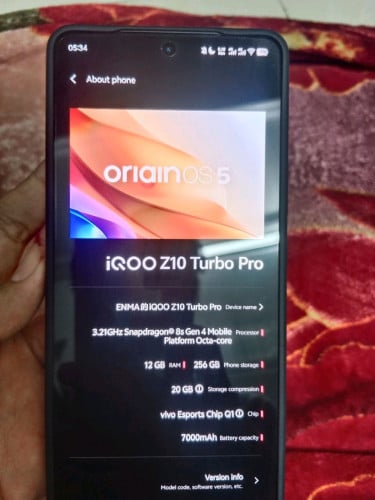 កាត់បាន Iqoo z10 turbo pro មួយដើមលក់តម្លៃធូរៗ 225$