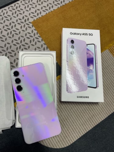 📲📲📲 : A55 5GRam  8G Rom 128G   Color : Lavender 99%Price: 229$