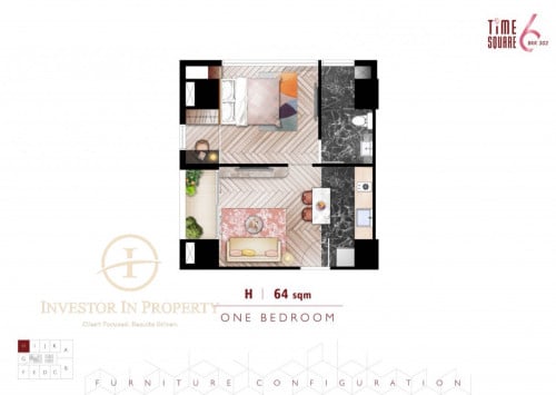 🔥 URGENT RESALE — Corner 1 Bedroom | Time Square 6 (302) 🔥