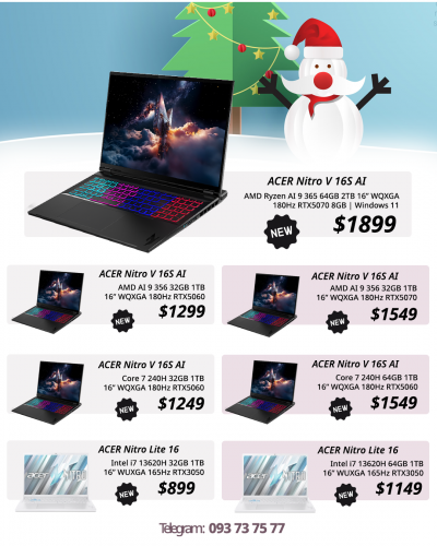 Acer Nitro Lite 16 White Edition / RAM 64GB