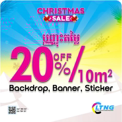 Christmas Promotion, Printing 20% Off
