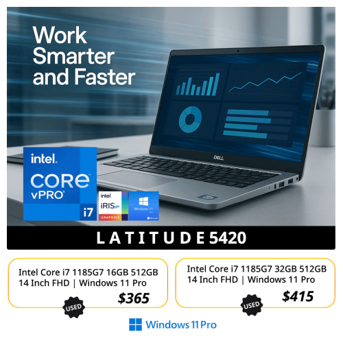 Dell Latitude 5420  (Used)/ RAM 16GB i7
