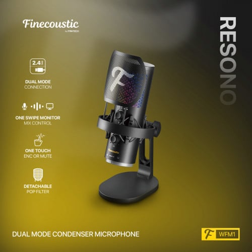 Fantech WFM1 Finecoustic RESONO Condenser Wireless Microphone