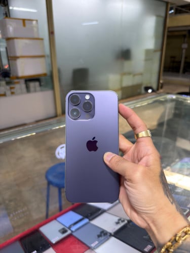 iPhone 14 Pro Max Purple ZA/A HD128GB Phone Condition 97% 🔋84% , ដូរអេក្រង់ហ្សីន , ម៉ាស៊ីនហ្សីន