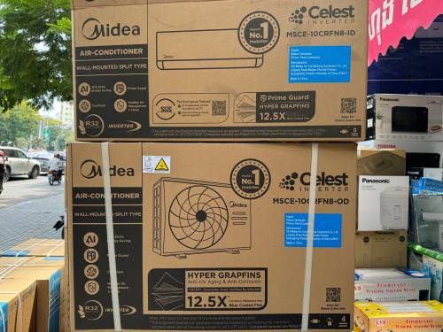 Midea MSCE-10CRNF8-ID(ម៉ាស៊ីនត្រជាក់ 1សេសស៉ីភ្លើងតិច/1 Hp inverter )