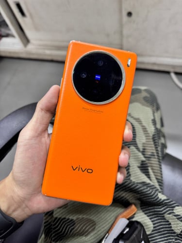 Vivo X100 Ram16+16G 512G Sim2 CH បែកថាច់ខាងលើ អត់ដើរសេនសឺពេលខល