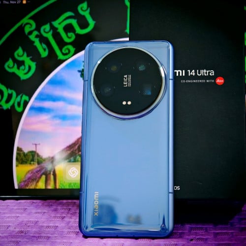 Xiaomi 14 Ultra (99%)មានប្រអប់+ឆ្នាំងសាក+ខេស+ស្រ្គីន(វ៉ៃដូរបាន)