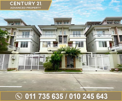 🏘 វីឡាភ្លោះ (Twin)  ក្នុងបុរី ប៉េងហួតបឹងស្នោ ត្រូវការលក់បន្ទាន់ខ្លាំង