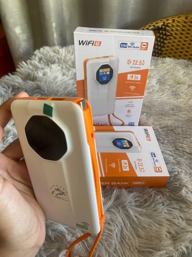 2 in 1 Powerbank & Wifi ប្រើបានគ្រប់ស៊ីមកាត ថ្មធំ10000mAh និង 5G4G Wifi 300Mbps