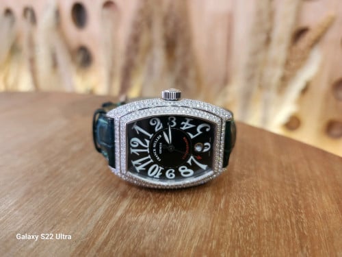 Franck muller 18k white gold with diamonds 8500$